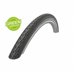 Pneu Schwalbe Road Cruiser 700x40C 28x1.60 HS484 - Reflex - Green Compound - Tringle Rigide - ETRTO 42-622