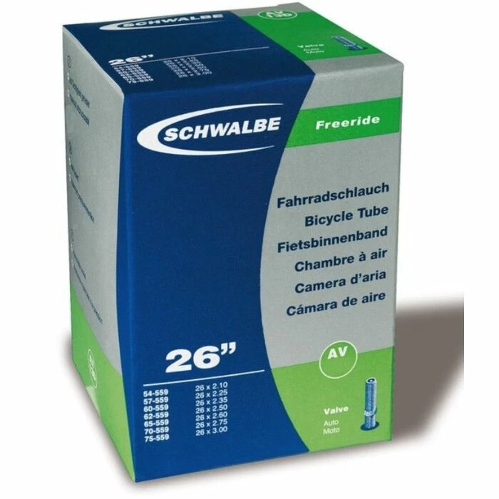 Chambre à Air Schwalbe AV13F Freeride 26"x2.10-3.00 Schrader 40mm 3 Chambre à Air Schwalbe AV13F Freeride 26"x2.10-3.00 Schrader 40mm