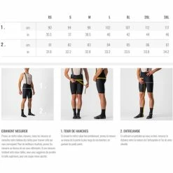 Cuissard Long Castelli SemiFreddo Noir 2023 -Vélos Urbains Soldes Boutique guide des tailles bas homme 700x700 6