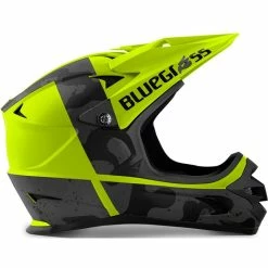 Casque Intégral Bluegrass Intox Noir / Jaune Fluo Mat -Vélos Urbains Soldes Boutique intox fluo jaune black camo matt 2 700x700 3