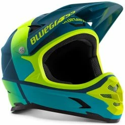 Casque Intégral Bluegrass Intox Bleu / Jaune Fluo Mat -Vélos Urbains Soldes Boutique intox petrol blue fluo jaune matt 1 700x700 4