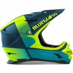 Casque Intégral Bluegrass Intox Bleu / Jaune Fluo Mat -Vélos Urbains Soldes Boutique intox petrol blue fluo jaune matt 2 700x700 3