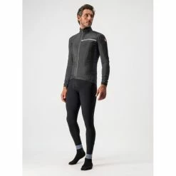 Veste Manche Longue Castelli Squadra Stretch Noir 2023 -Vélos Urbains Soldes Boutique squadra stretch noir gris 6 700x700 3