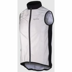 Giant Gilet Coupe-Vent WOWOW Stelvio 2.0 Réfléchissant Noir / Blanc